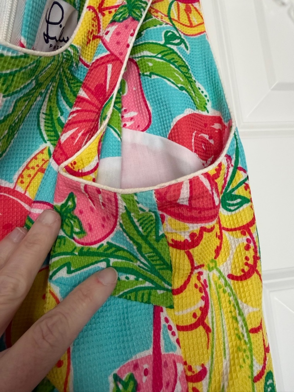 Rare Lilly Pulitzer Tutti Frutti classic shift dress size 16 white label - Picture 6 of 11